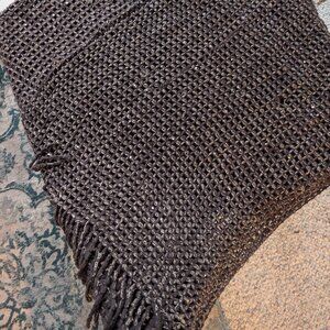 Charcoal sparkle poncho OS